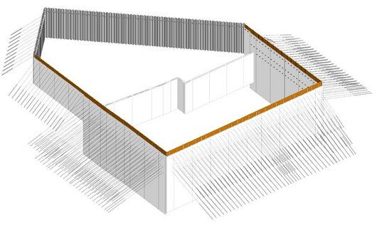 Depiction of the construction pit as a 3D model. 