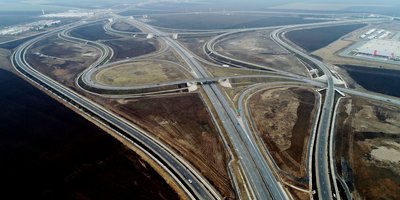 Autobahn Knoten Turda – Verbindung der neuen Autobahn A10 Sebeș - Turda mit der bestehenden Autobahn A3. Bild: Pro Infrastructura