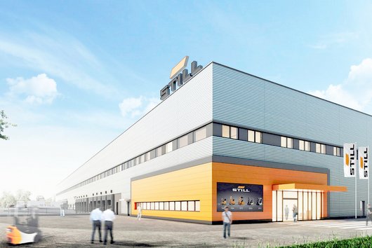 The new STILL logistics centre in Hamburg has a foundation consisting of around 2,800 FRANKI simplex piles.