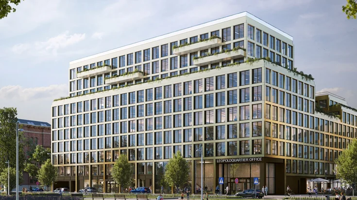 Visualisierung eines BĂŒrogebĂ€udes