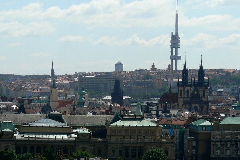 Prague with the television tower in the background