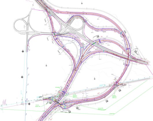Final design of the Turda junction.