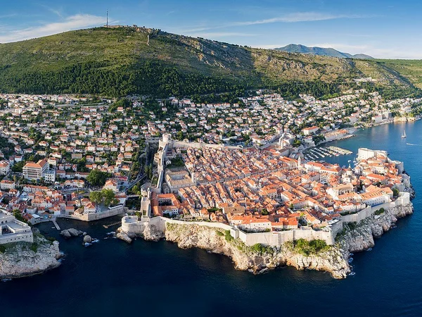 Bird's eye view of the city of Dubrovnik